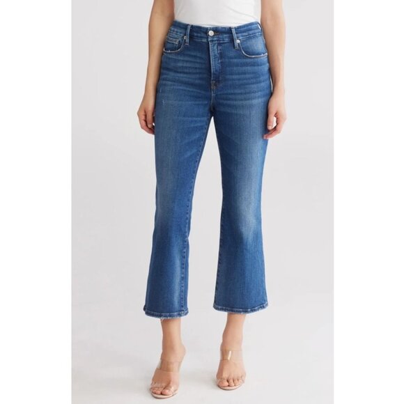 Good Legs Crop Mini Boot Jeans Women's Plus size 28-32 in Indigo New W/out Tags! - Picture 1 of 7